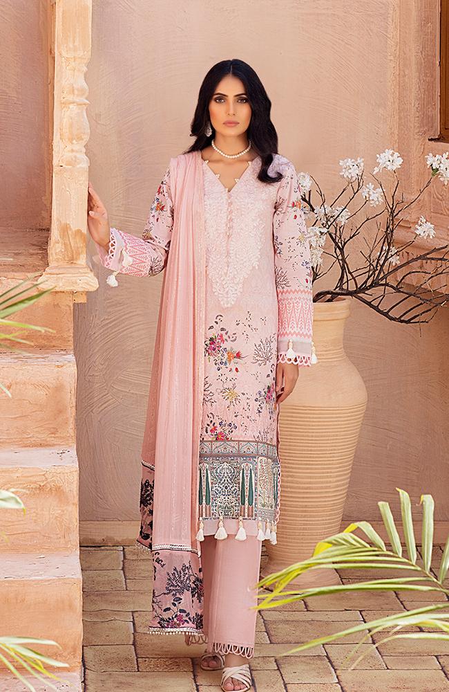 Buy ALZOHAIB | AZ-FESTIVE HUES' PREMIUM COLLECTION'2021 Baby Pink Dress at Lebaasonline Pakistani Clothes @ best price- SALE ! Shop PAKISTANI DESIGNER DRESS, MARIA B MPRINT STITCHED, IMROZIA, Pakistani Clothes Online UK for Wedding, Evening, Pakistani Bridal Wear. Indian &  by ALZOHAIB in the UK & USA at LebaasOnline.