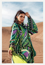 Load image into Gallery viewer, MARIA B | M PRINTS 2022 Green dress by Maria B Pakistani Winter dresses 2022 at Lebaasonline. Discover Maria B Pakistani Fashion Clothing UK that matches to your style for this winter. Shop today Pakistani Wedding dresses USA on discount price! Get express shipping in Belgium, UK, USA, France in SALE!