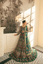 Load image into Gallery viewer, EZRA Wedding Collection | ZEENAT Luxury Bridal Maxi Suits from Lebaasonline Pakistani Clothes Dark pink or green maxi in the UK Shop Maryum &amp; Maria Brides 2022, Maria B Lawn 2022 Winter Suits Pakistani Clothes Online UK for Wedding, Party &amp; Bridal Wear. Indian &amp; Pakistani winter Dresses in the UK &amp; USA