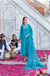 Buy NUREH EID FESTIVE COLLECTION 2021 | SHEESH Blue lawn Dress from our website for this Eid. This year make your wardrobe filled with elegant Eid collection We have Maria B, Nureh Eid collection, Imrozia chiffon collection unstitched and customization done. Buy Nureh Eid collection '21 in USA, UK from lebaasonline