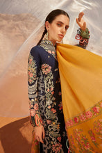 Load image into Gallery viewer, ELAN WINTER COLLECTION &#39;21 | MIRAGE | AYANNA Blue PAKISTANI DESIGNER SUITS ONLINE USA. Buy Now Elan UK Embroidered Collection of VELVET SALWAR SUITS Original Pakistani Clothing, Unstitched /Stitched suits for Indian Pakistani women Next Day Delivery in UK shipping to USA France Germany &amp; Australia from lebaasonline