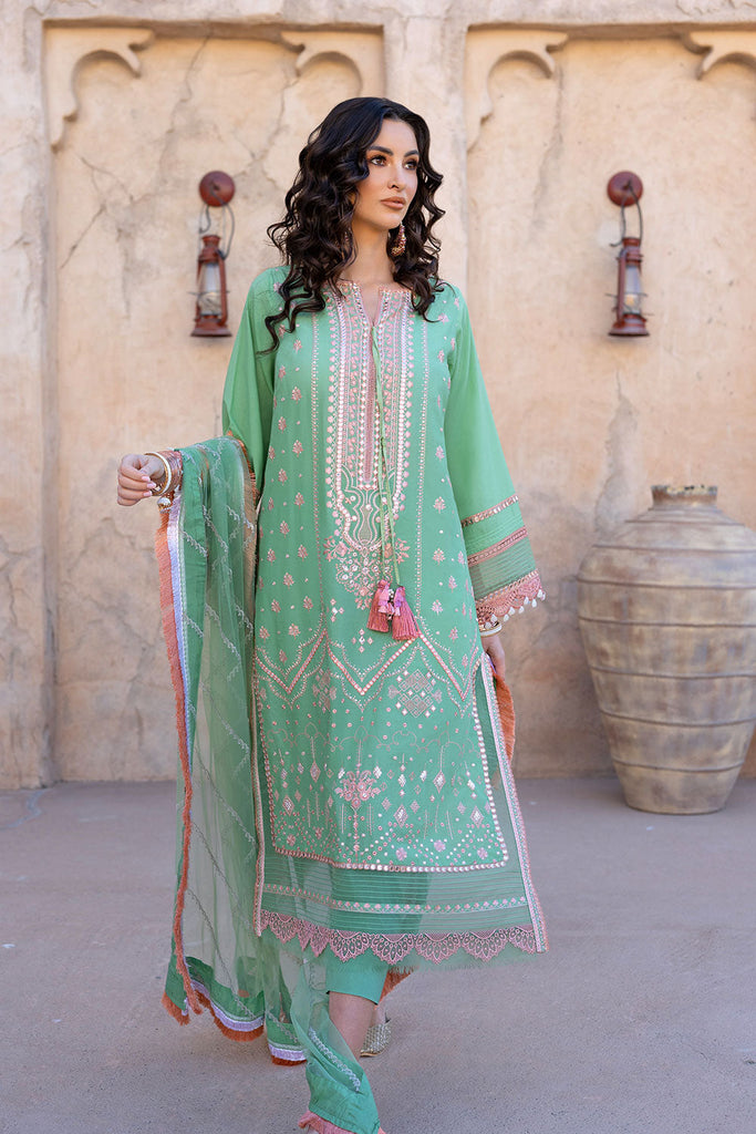 SOBIA NAZIR VITAL LAWN  2022-3B Green Embroidered LAWN 2022 Collection: Buy SOBIA NAZIR VITAL PAKISTANI DESIGNER CLOTHES in the UK USA on SALE Price @lebaasonline. We stock SOBIA NAZIR COLLECTION, MARIA B M PRINT Sana Safinaz Luxury Stitched/customized with express shipping worldwide including France, UK, USA, Belgium