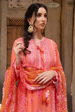 Load image into Gallery viewer, SOBIA NAZIR VITAL LAWN  2022-4B Orange Embroidered LAWN 2022 Collection: Buy SOBIA NAZIR VITAL PAKISTANI DRESSES in the UK &amp; USA on SALE Price @lebaasonline. We stock SOBIA NAZIR COLLECTION, MARIA B M PRINT Sana Safinaz Luxury Stitched/customized with express shipping worldwide including France, UK, USA, Belgium