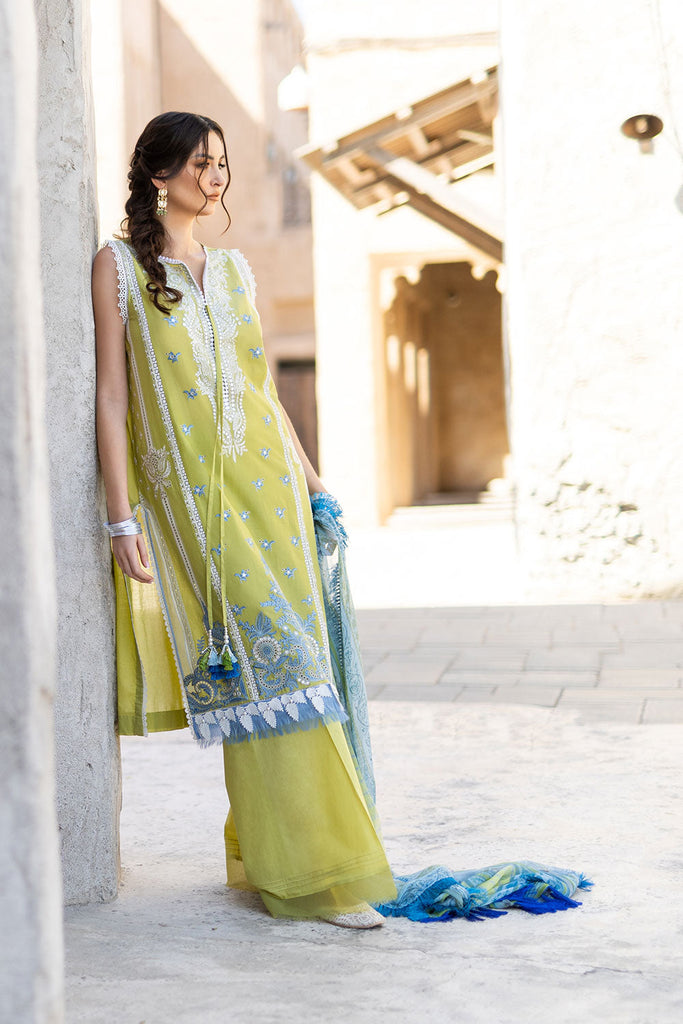 SOBIA NAZIR VITAL LAWN  2022-5A Lemon Green Embroidered LAWN 2022 Collection: Buy SOBIA NAZIR VITAL PAKISTANI DESIGNER CLOTHES in the UK USA on SALE Price @lebaasonline. We stock SOBIA NAZIR COLLECTION, MARIA B M PRINT Sana Safinaz Stitched/customized with express shipping worldwide including France, UK, USA Belgium