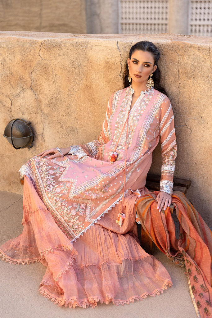 SOBIA NAZIR VITAL LAWN  2022-7A Peach Embroidered LAWN 2022 Collection: Buy SOBIA NAZIR VITAL PAKISTANI DRESSES in the UK & USA on SALE Price @lebaasonline. We stock SOBIA NAZIR COLLECTION, MARIA B M PRINT Sana Safinaz Luxury Stitched/customized with express shipping worldwide including France, UK, USA, Belgium