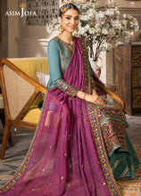 Load image into Gallery viewer, Buy new Asim Jofa | Luxury Lawn 2023 exclusive collection of ASIM JOFA WEDDING LAWN COLLECTION 2023 from our website. We have various PAKISTANI DRESSES ONLINE IN UK, ASIM JOFA CHIFFON COLLECTION. Get your unstitched or customized PAKISATNI BOUTIQUE IN UK, USA, UAE, FRACE , QATAR, DUBAI from Lebaasonline at Sale price.