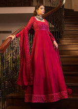 Load image into Gallery viewer, Buy ASIM JOFA | MAAHRU AND NOORIE &#39;23 maroon exclusive slik collection of ASIM JOFA WEDDING COLLECTION 2023 from our website. We have various PAKISTANI DRESSES ONLINE IN UK, ASIM JOFA CHIFFON COLLECTION 2021. Get your unstitched or customized PAKISATNI BOUTIQUE IN UK, USA, FRACE , QATAR, DUBAI from Lebaasonline at SALE!