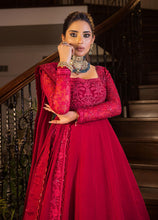 Load image into Gallery viewer, Buy ASIM JOFA | MAAHRU AND NOORIE &#39;23 maroon exclusive slik collection of ASIM JOFA WEDDING COLLECTION 2023 from our website. We have various PAKISTANI DRESSES ONLINE IN UK, ASIM JOFA CHIFFON COLLECTION 2021. Get your unstitched or customized PAKISATNI BOUTIQUE IN UK, USA, FRACE , QATAR, DUBAI from Lebaasonline at SALE!