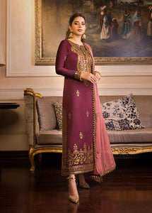 Buy ASIM JOFA | MAAHRU AND NOORIE '23 purple exclusive slik collection of ASIM JOFA WEDDING COLLECTION 2023 from our website. We have various PAKISTANI DRESSES ONLINE IN UK, ASIM JOFA CHIFFON COLLECTION 2021. Get your unstitched or customized PAKISATNI BOUTIQUE IN UK, USA, FRACE , QATAR, DUBAI from Lebaasonline at SALE!