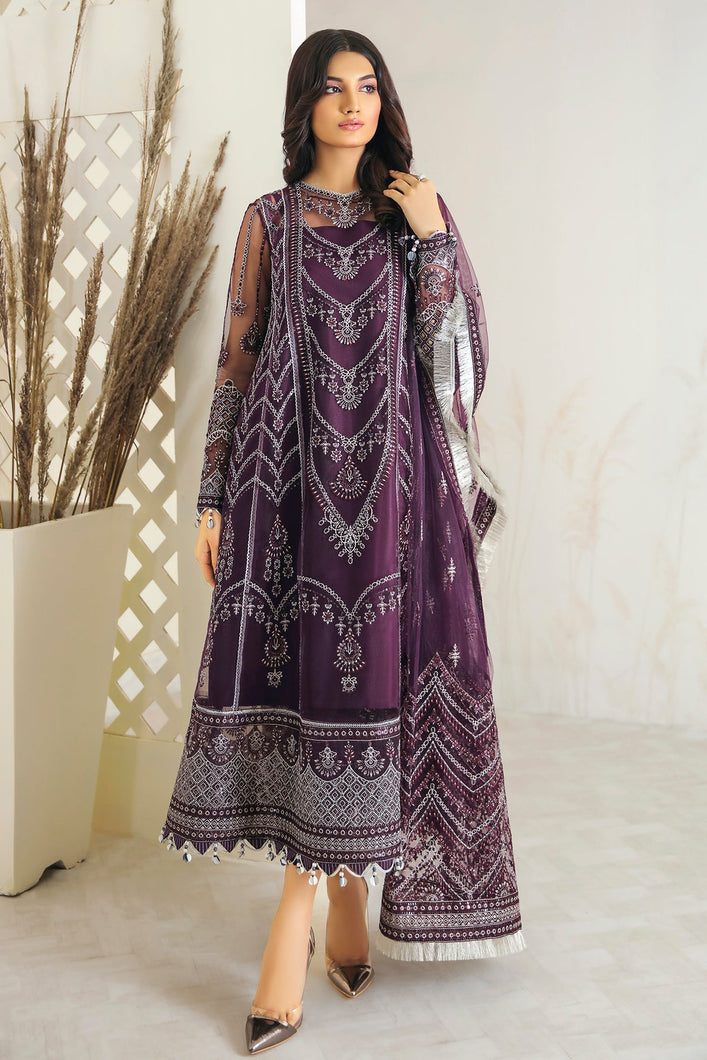 Buy Jazmin PURPLE MELODY Purple Pakistani Clothes For Women at Our Online Pakistani Designer Boutique UK, Indian & Pakistani Wedding dresses online UK, Asian Clothes UK Jazmin Suits USA, Baroque Chiffon Collection 2022 & Eid Collection Outfits in USA on express shipping available at our Online store Lebaasonline